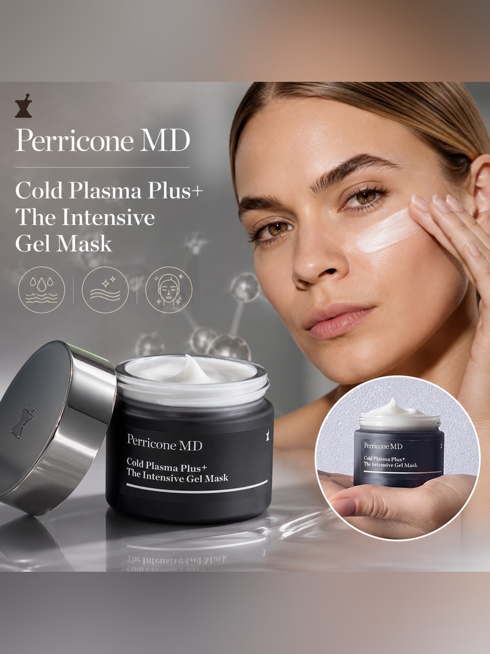 Perricone MD Cold Plasma Plus+ Intensive Gel Mask • Luxury Skincare • New in Box